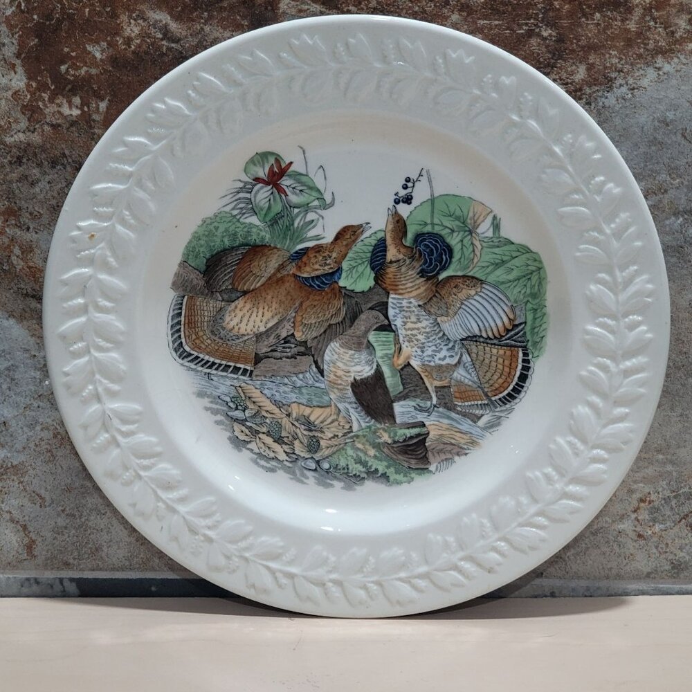 VTG Adams England Audubon Birds of America Ruffed Grouse Decorative Plate